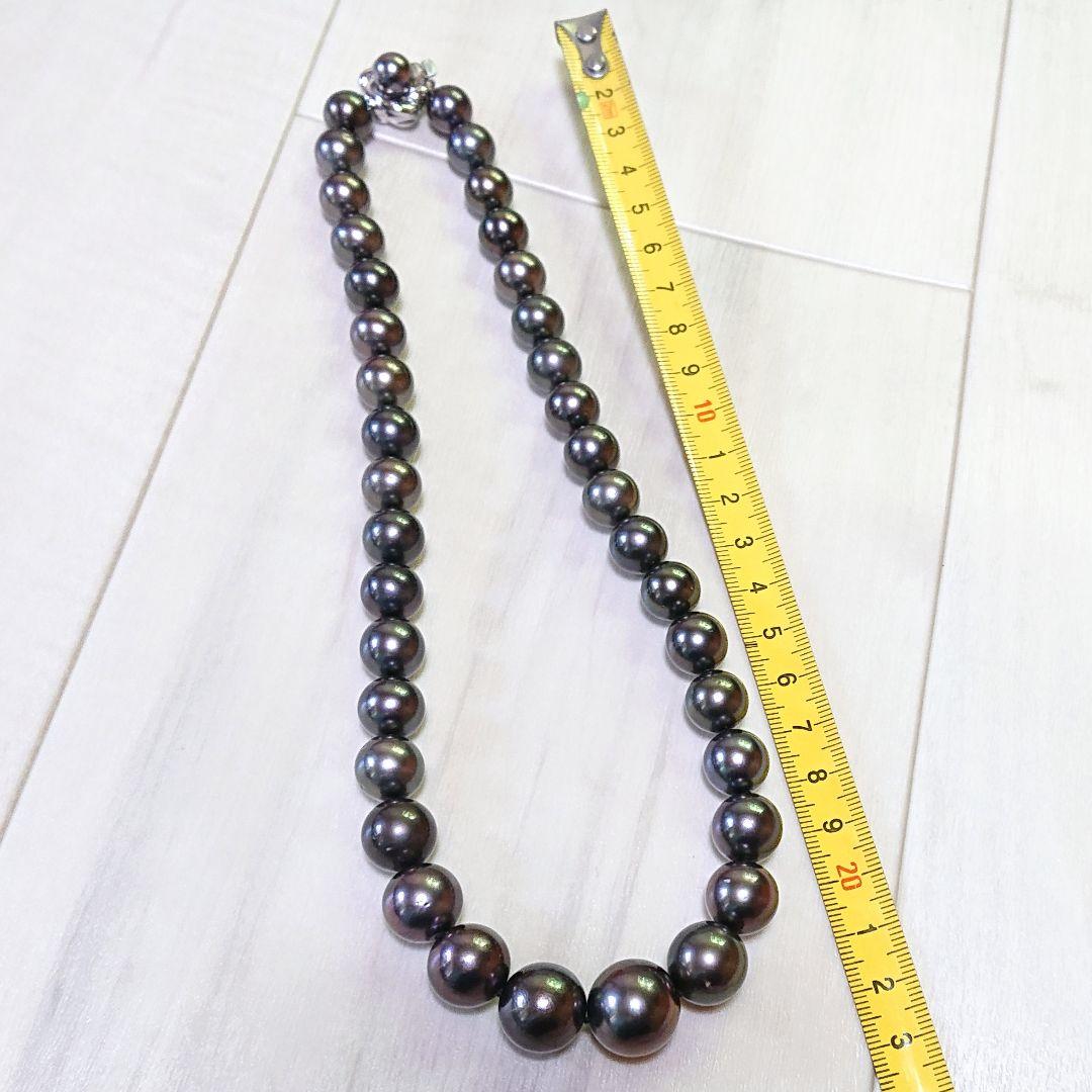 □月末削除 再出品無し□TASAKI 特大 黒蝶真珠 パールネックレス