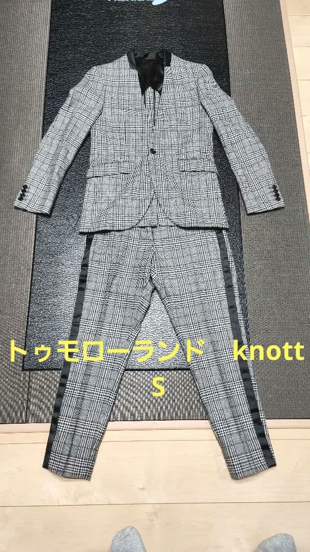 トゥモローランド knott ノー グレンチェック ジャケットS TOMORROWLAND