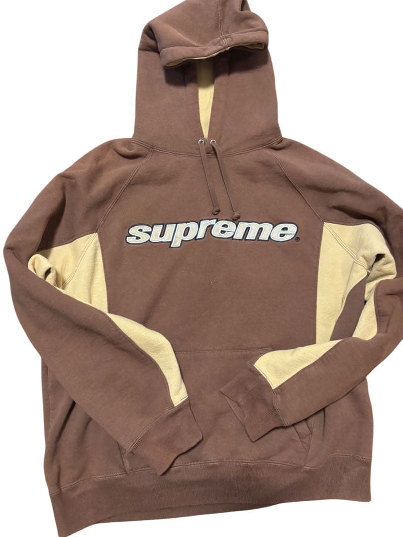 supreme パーカー　ブラウン