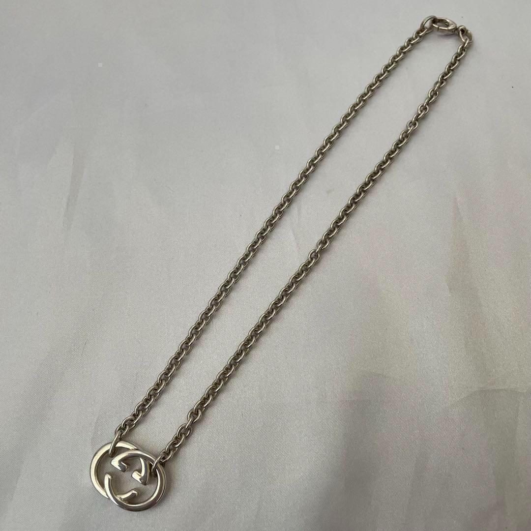 美品‼GUCCI　グッチ　インターロッキングGネックレス　SV925