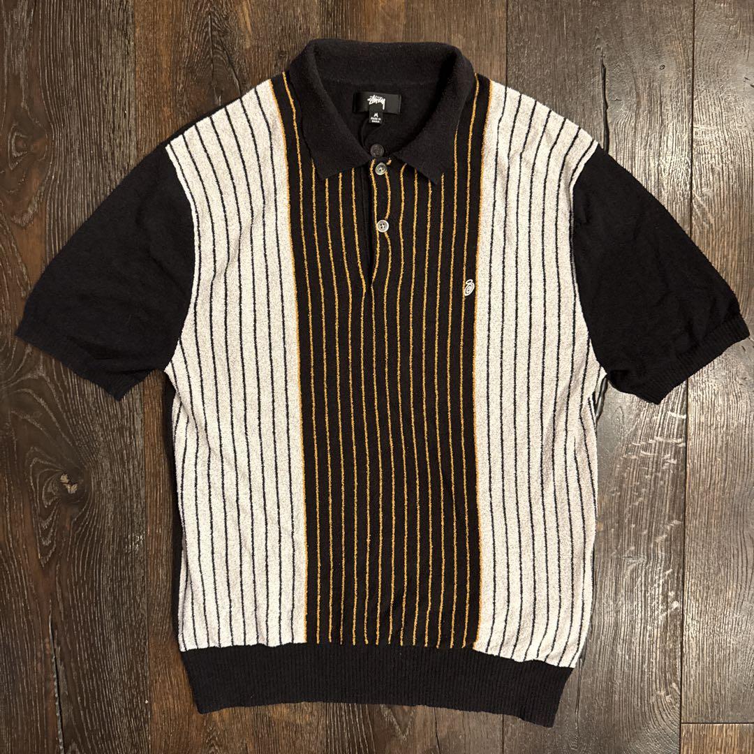 23SS STUSSY TEXTURED SS POLO ニットポロ