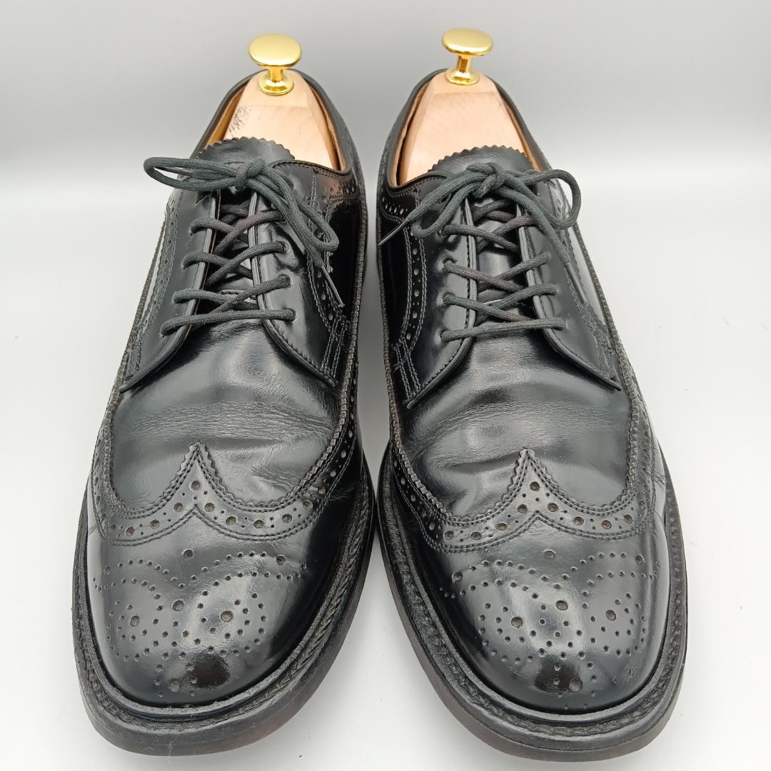 【美品】REGAL リーガル ウイングチップ ビジネス 黒 レザー 25.5㎝