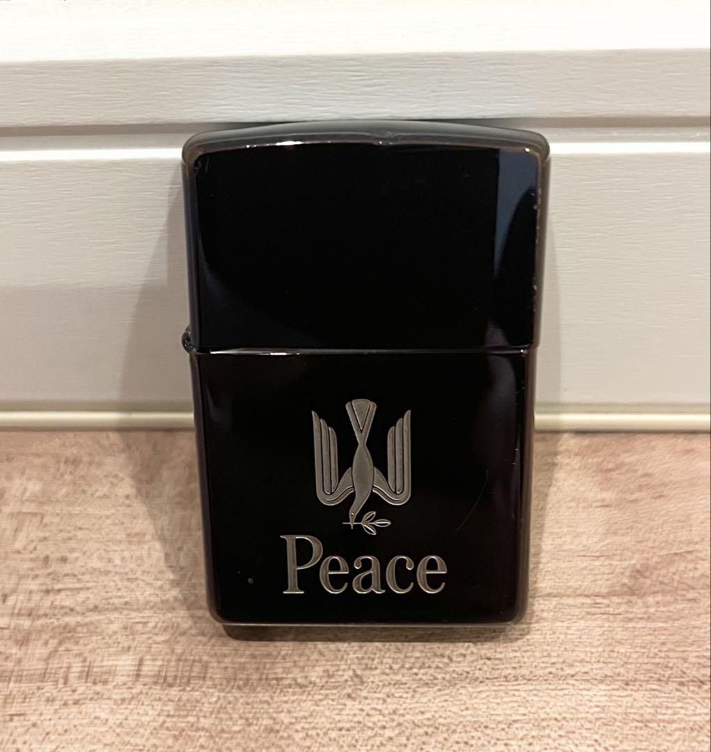 ジッポ　ブルーチタン　peace Amazon | zippo（ジッポー）Peace ブルーチタン 懸賞商品 1995年