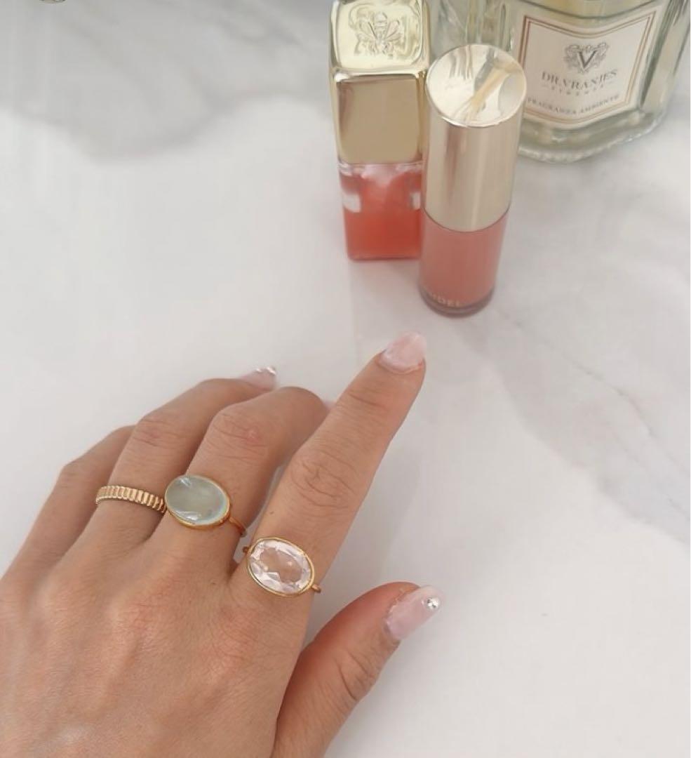 stella accessory sor.リング アクアカルセドニー13号