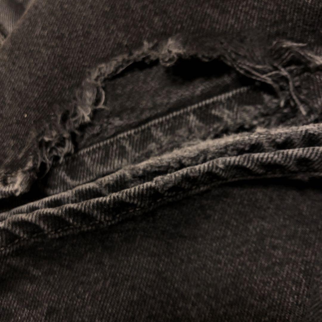 パンツ 00s Levis flare black denim y2k