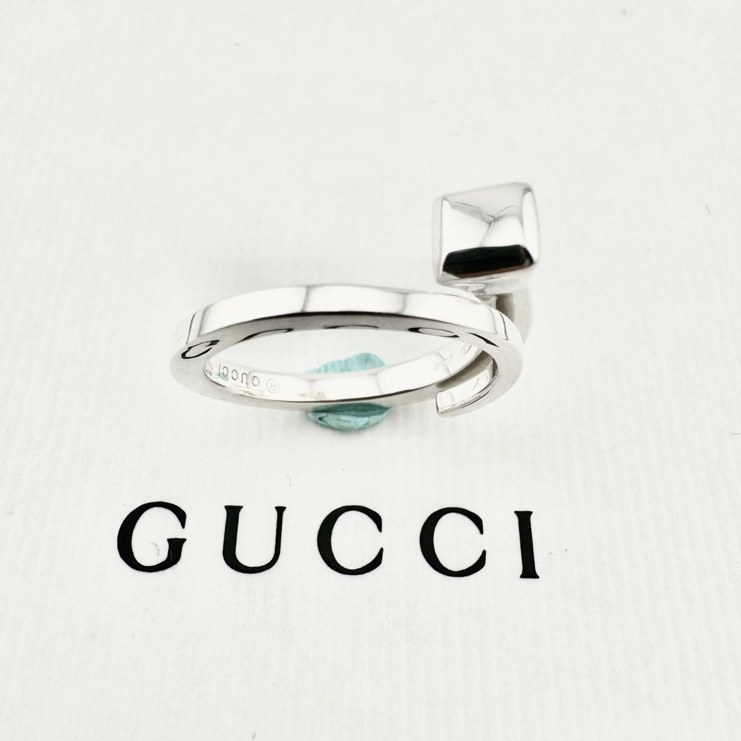 【美品】 GUCCI リング　ネイル　釘　スネーク　15号　123