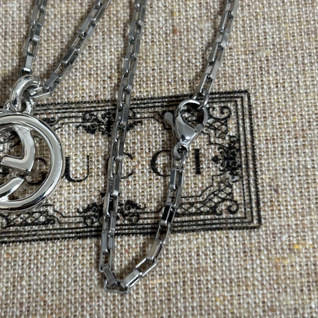 GUCCI 新品同様品　インターロッキングネックレス　925　極美品