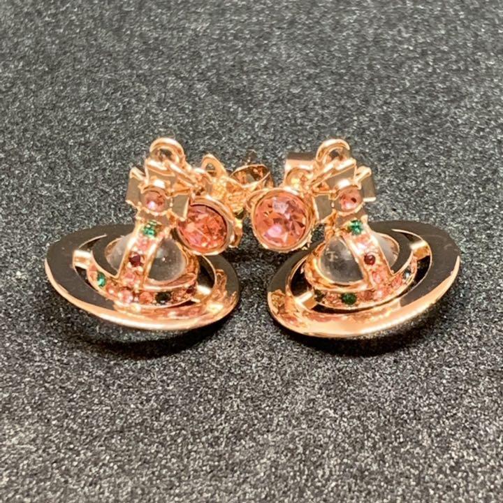 人気限定SALE ヴィヴィアンウエストウッド ドロップピアス ピンクゴールド ghine-m17503634738 ピアス プチオーブ 安い100%新品