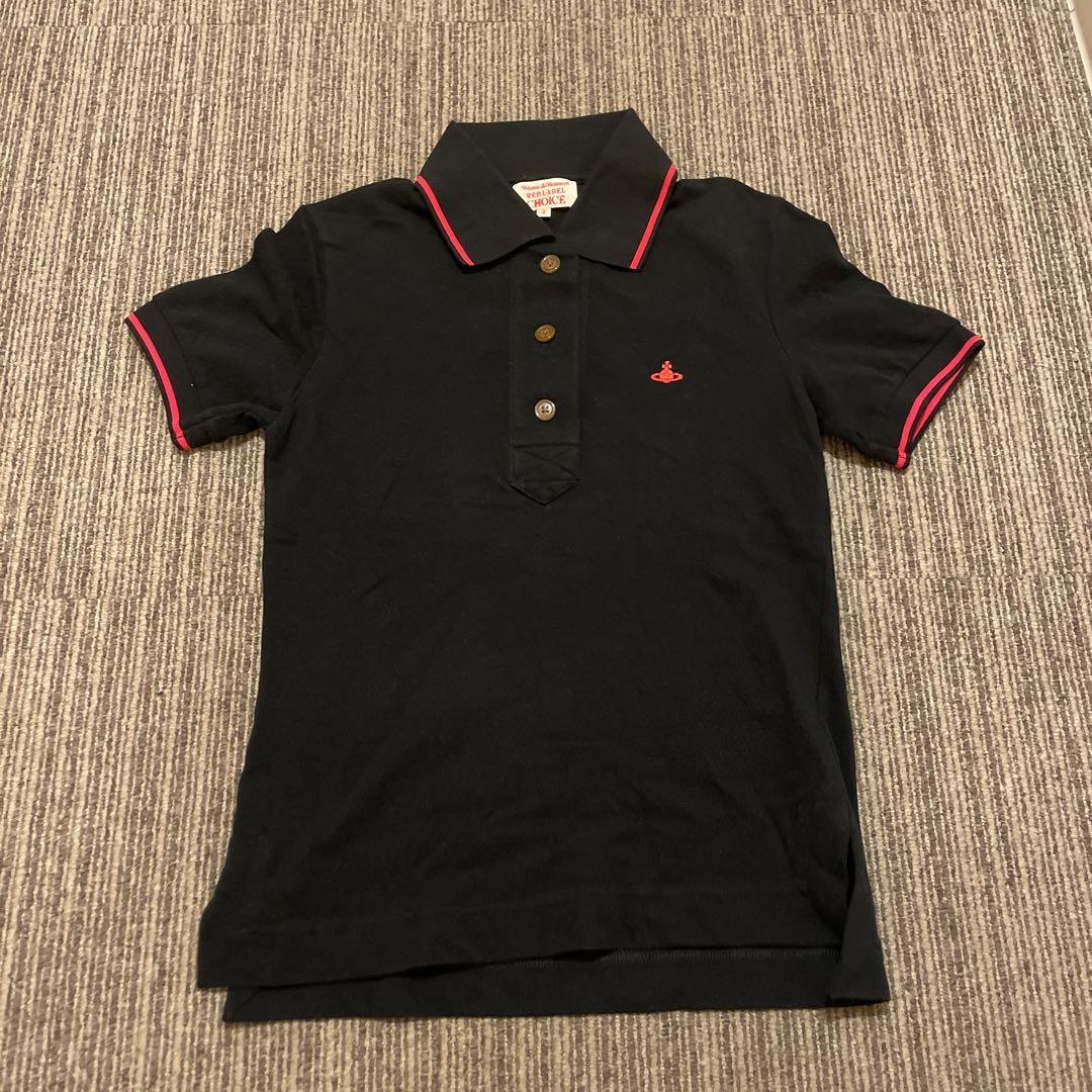 美品　vivienne westwood 黒 半袖ポロシャツ