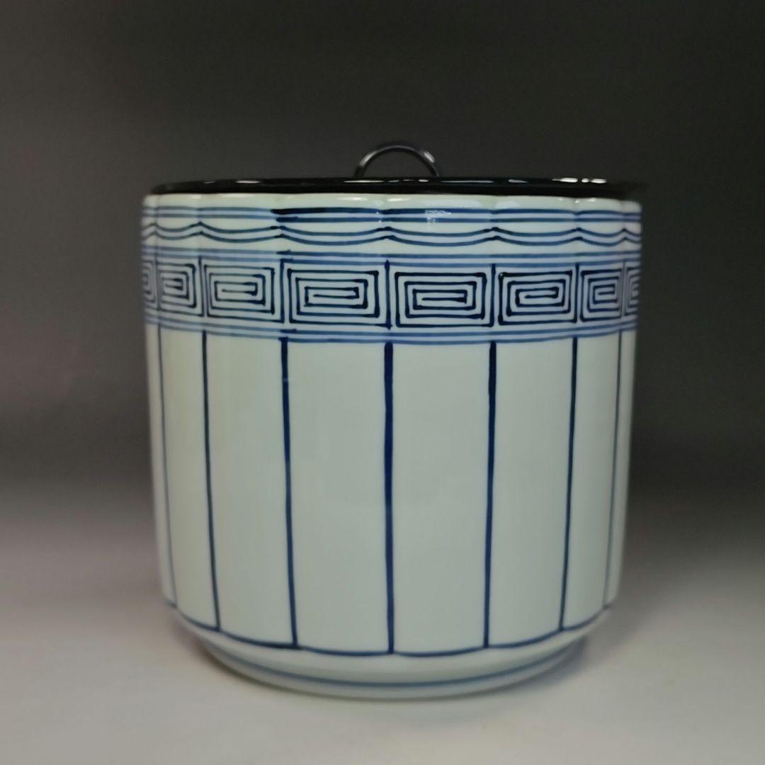S789 水指 『染付 桶側水指』『橋本喜泉造』 共箱 茶道具 イ776 水指『橋本喜泉造』『染付 桶側水指 共箱』茶道具 - メルカリ
