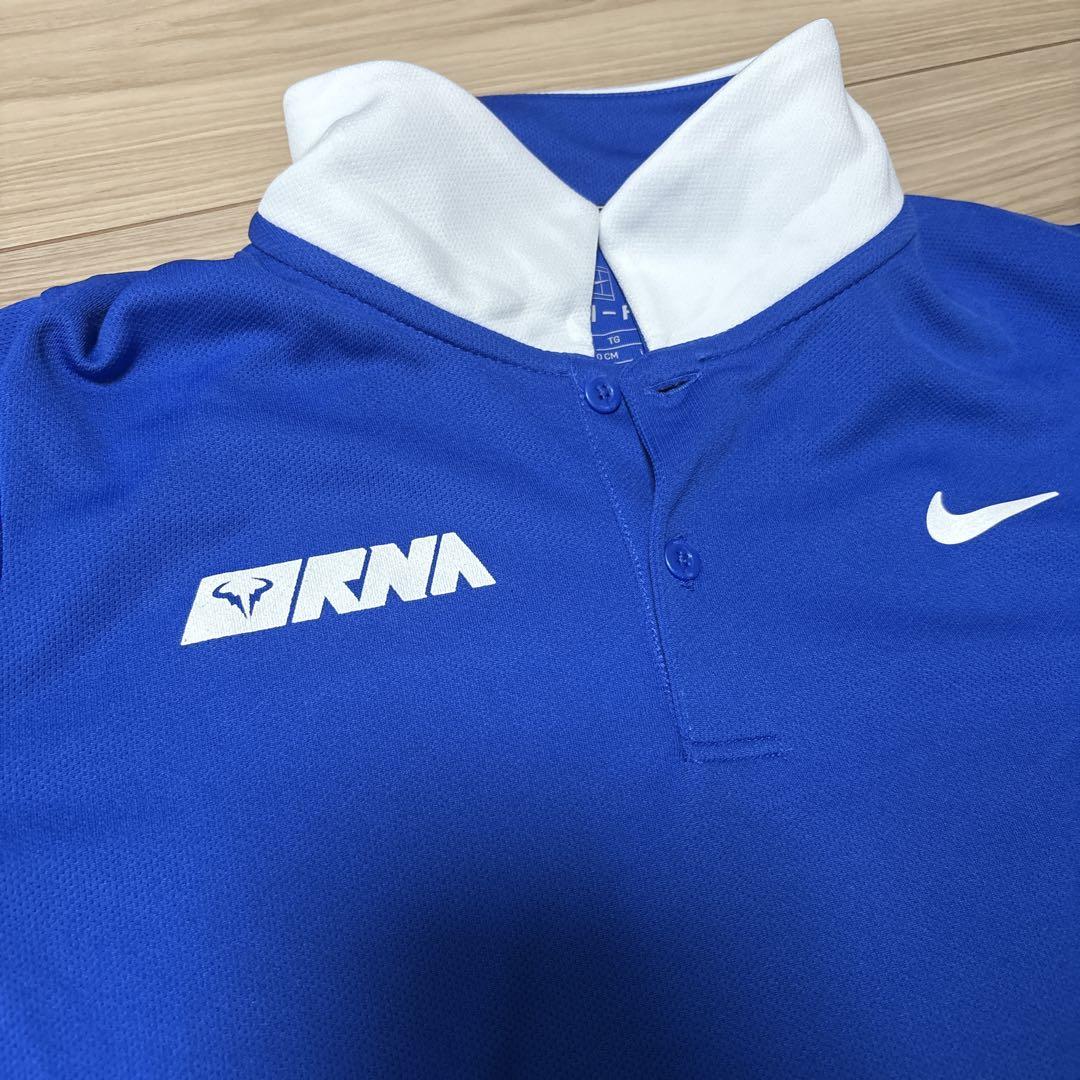 kids Nike DRI-FIT 青 ポロシャツ ナダルアカデミー - メルカリ
