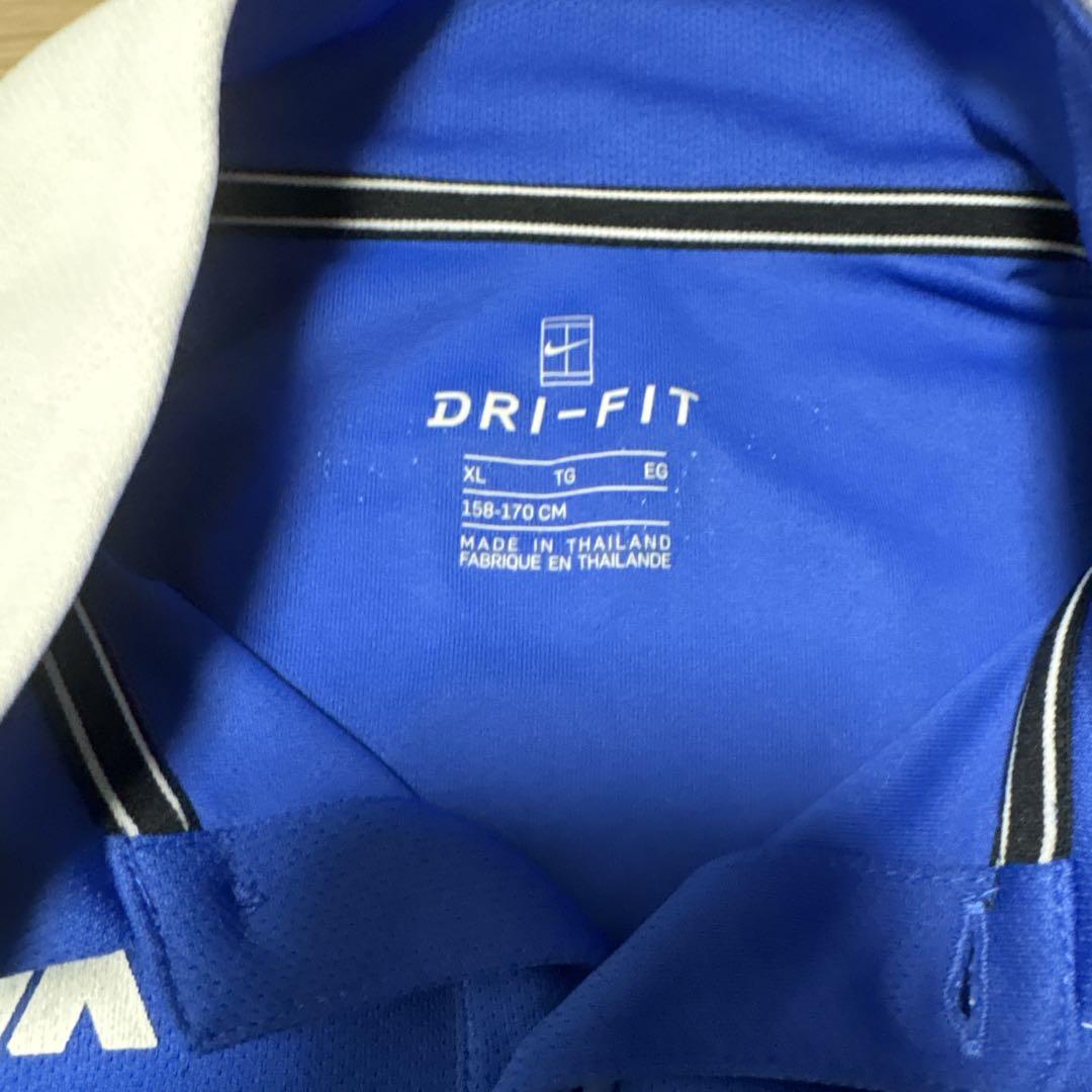 kids Nike DRI-FIT 青 ポロシャツ ナダルアカデミー kids Nike DRI-FIT 青 ポロシャツ ナダルアカデミー - メルカリ