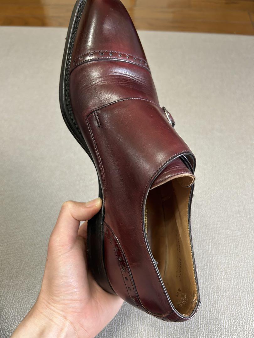 専用　CHEANEY モンクストラップ 27cm バーガンディ 箱付