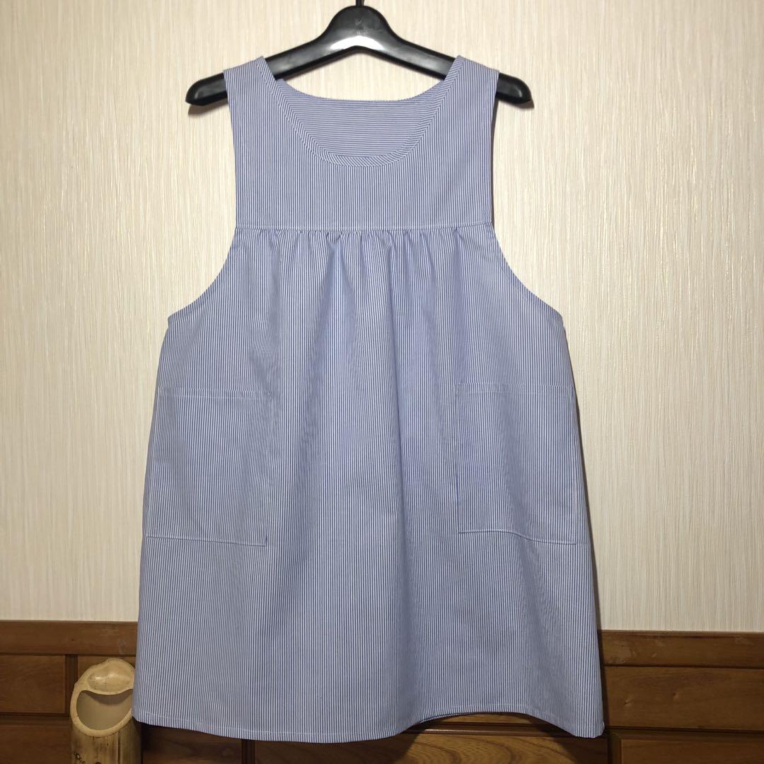 のど飴　様 専用　ストライプ　エプロン　ハンドメイド