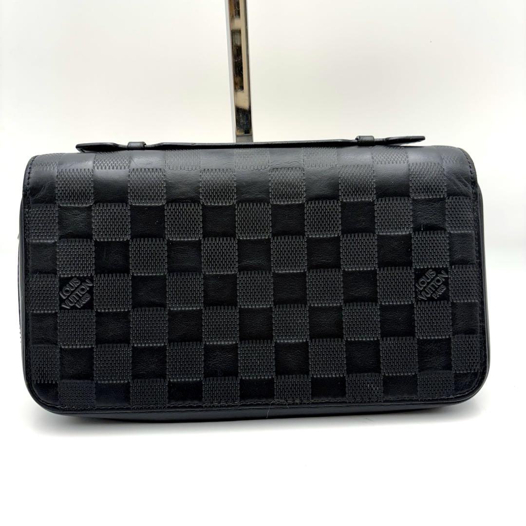 美品✨ルイヴィトン ダミエアンフィニ ジッピー XL レザー 黒 N61254