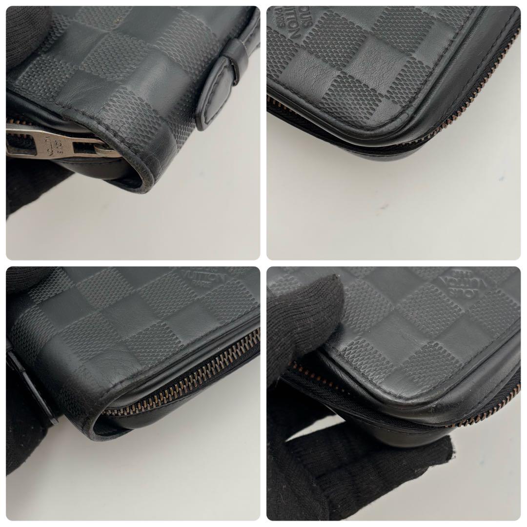 美品✨ルイヴィトン ダミエアンフィニ ジッピー XL レザー 黒 N61254