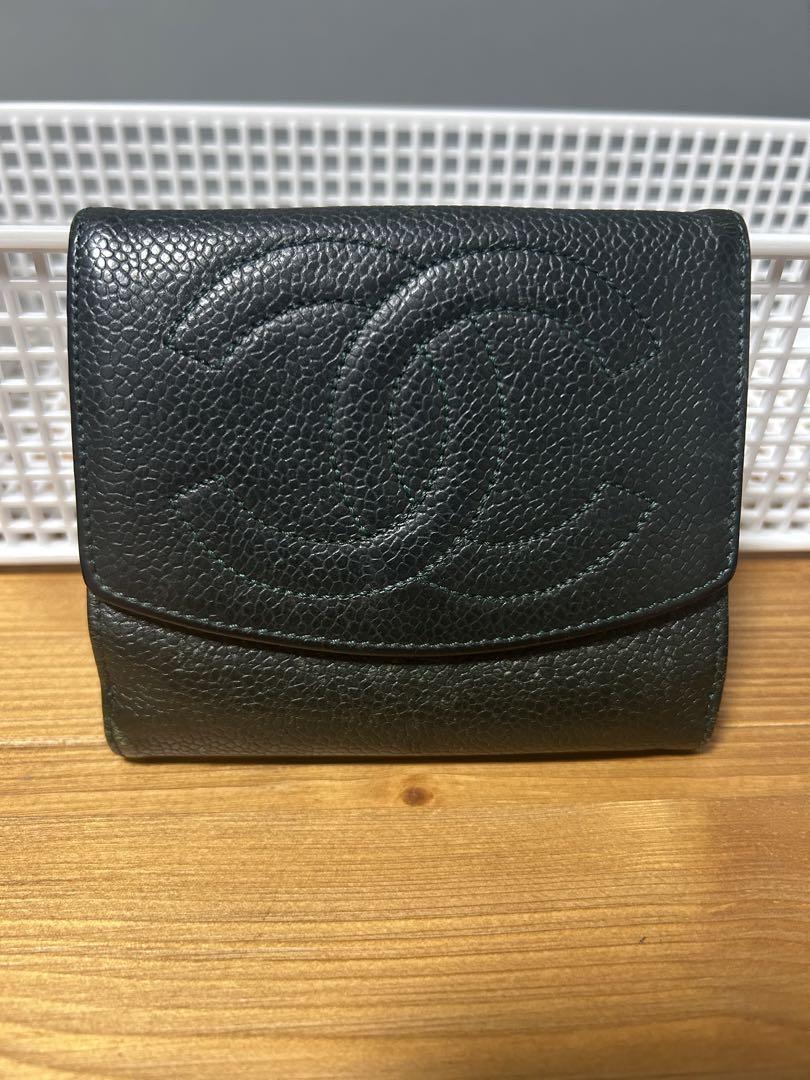 CHANEL シャネル デカココ キャビアスキン ミニウォレット 財布