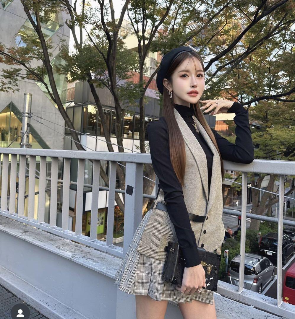 新品未使用　amiさん　ベレー帽　ブラック　鈴木亜美