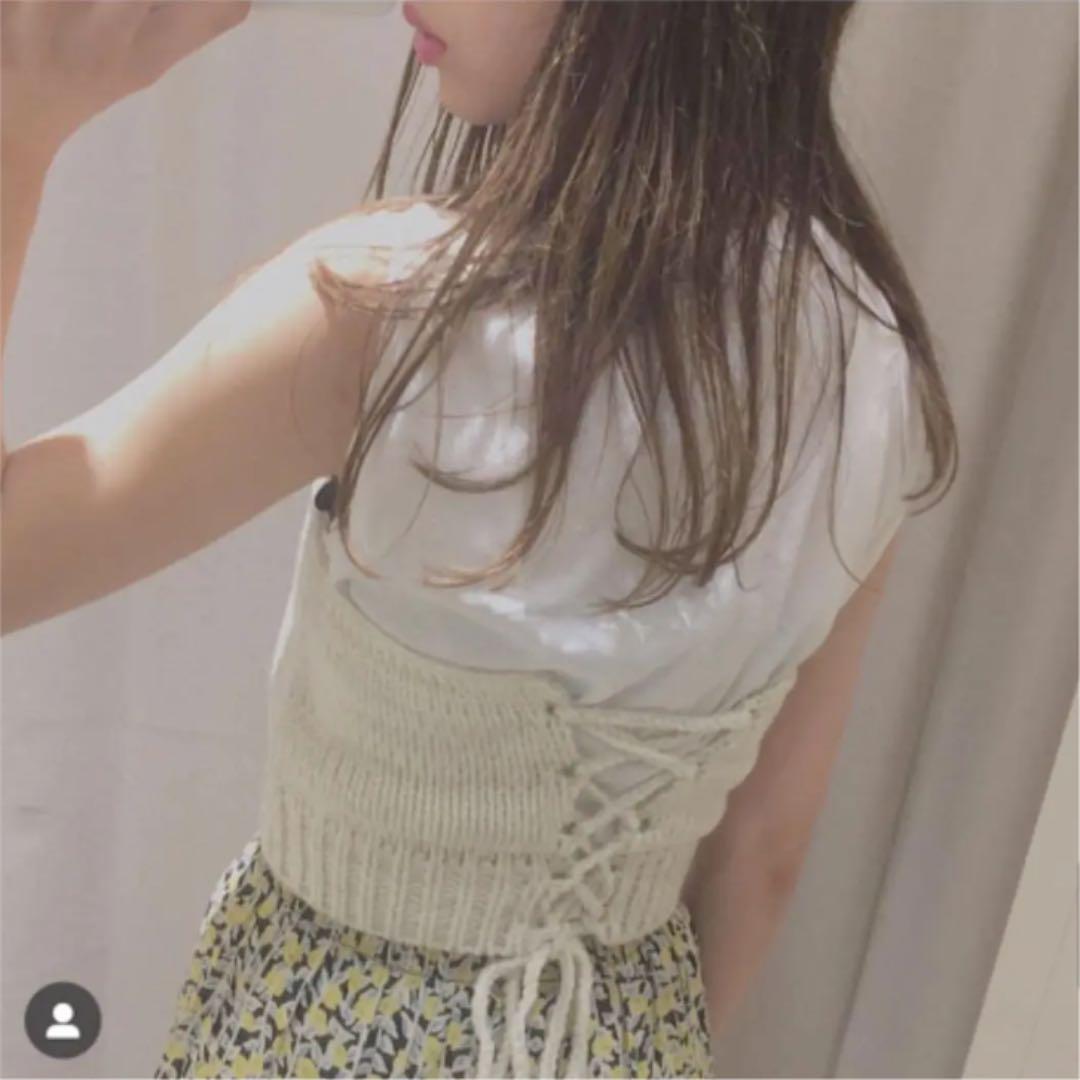 kastane ニットビスチェ オフホワイト