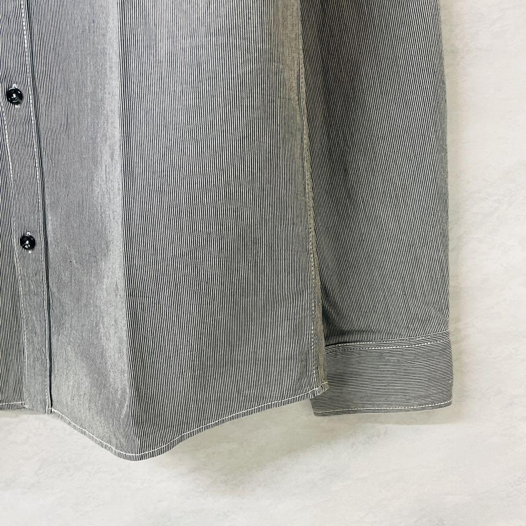 A.P.C アーペーセー メンズ 長袖 ストライプ 厚手シャツ Sサイズ