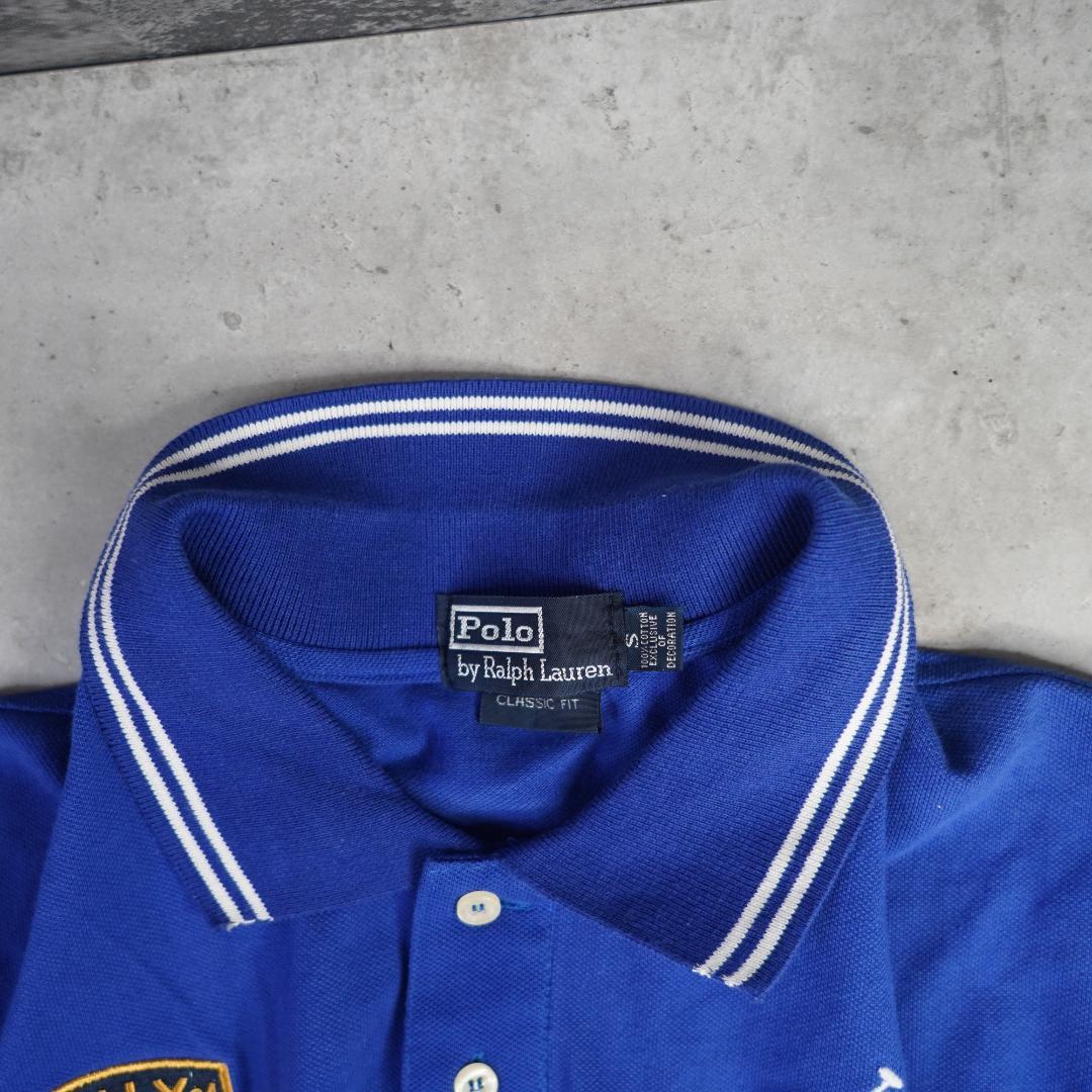Polo Ralph Lauren イタリアポロシャツ S Polo Ralph Lauren ラルフローレン ポロシャツ イタリア 青 S