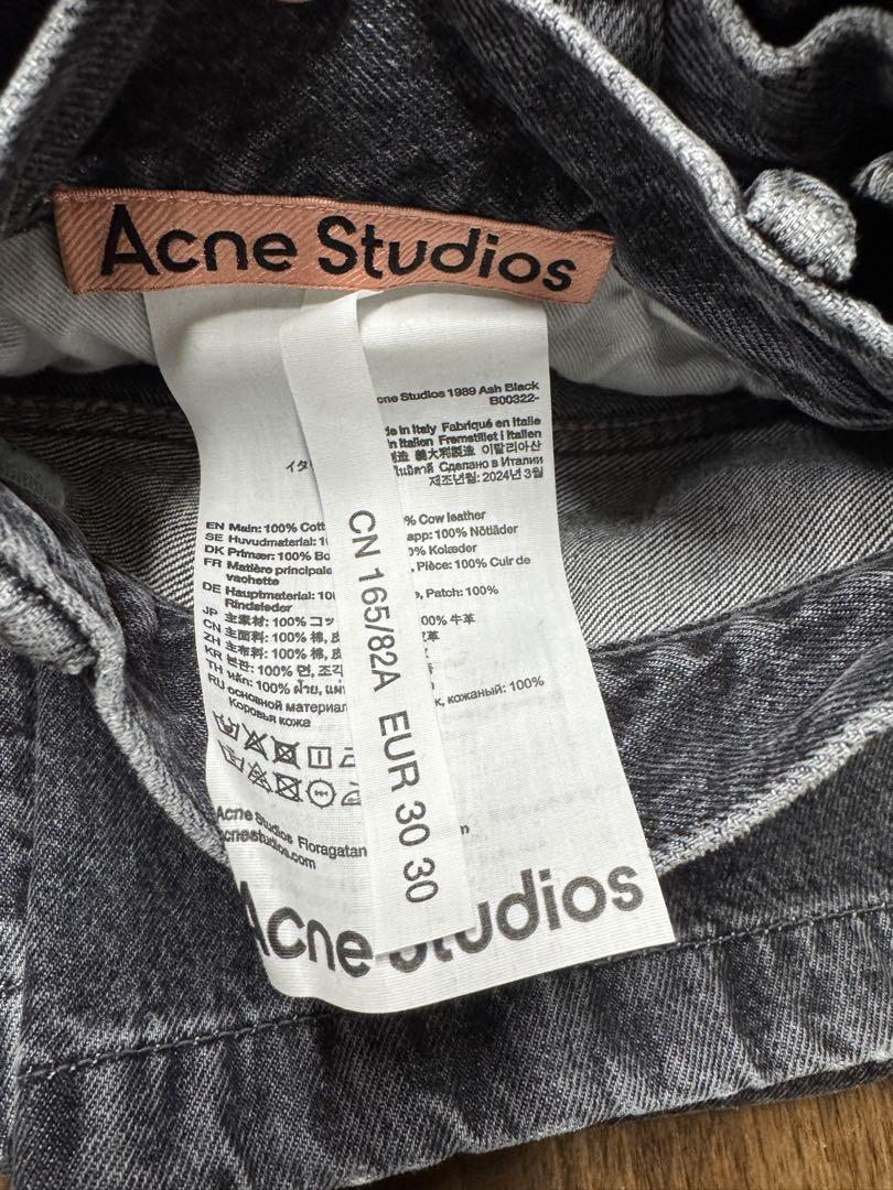 (未使用)Acne Studios 1989 Ash Black 30/30