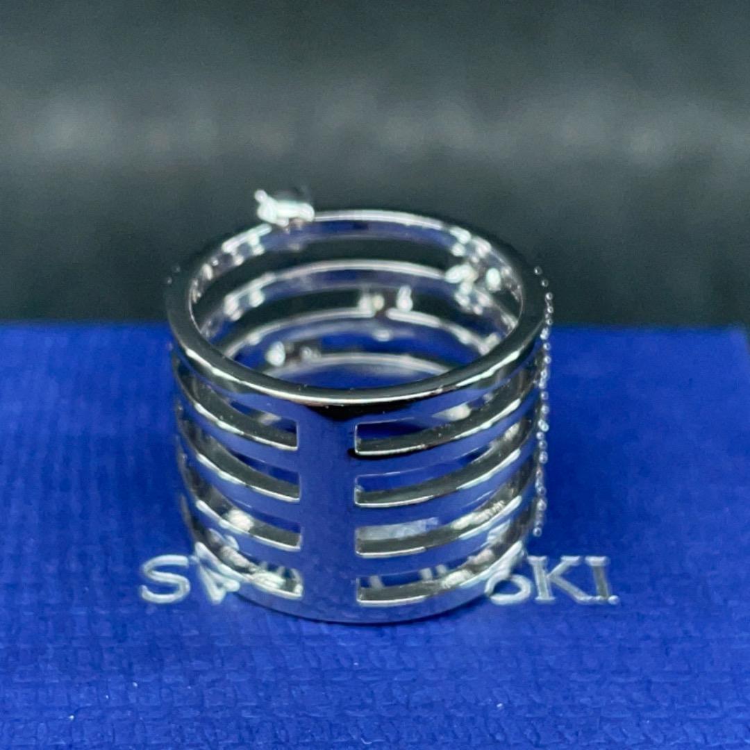 100%新品人気 7346 スワロフスキー パヴェリング 5連デザインクリスタルストーン 箱付14 R6Zg2-m17522276465 国産最新品