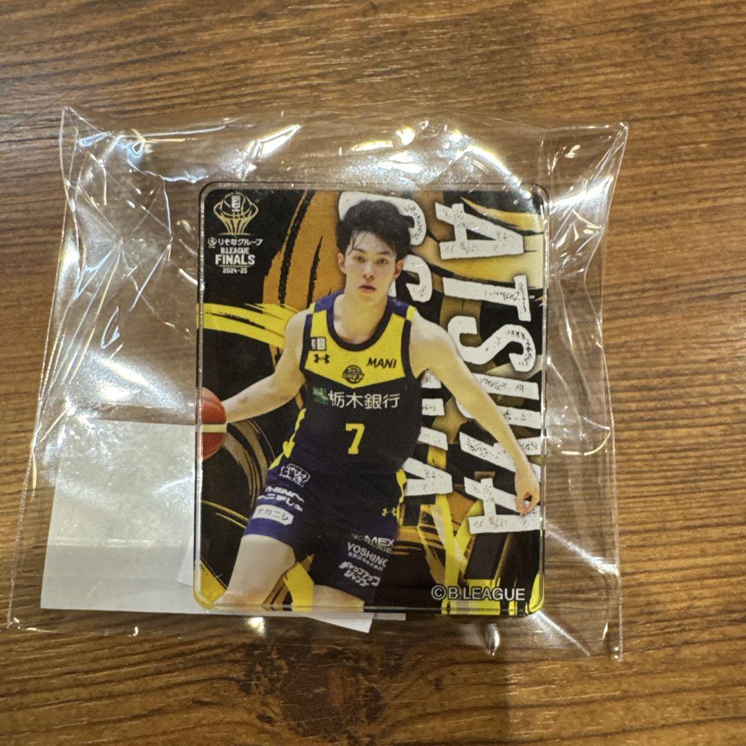 宇都宮ブレックス ガチャ　アクリルバッジ 宇都宮ブレックス Bリーグファイナル 小川敦也 アクリルバッジ