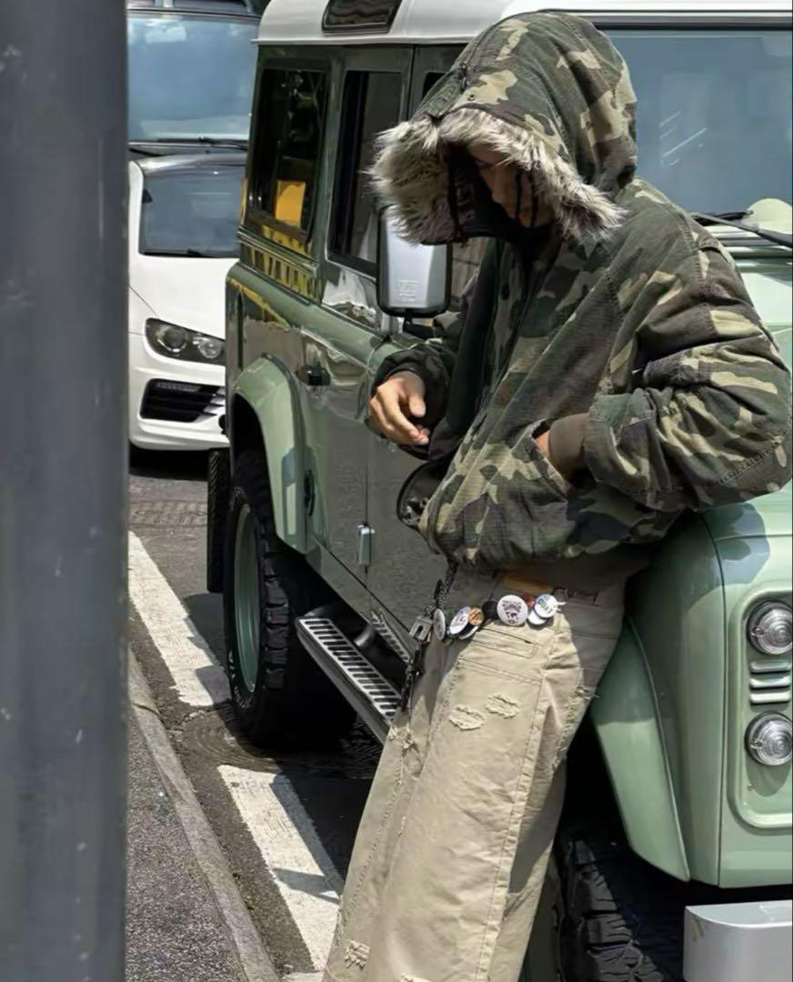 ジャケット・アウター STEEPC N-2B type fur camo flight jacket