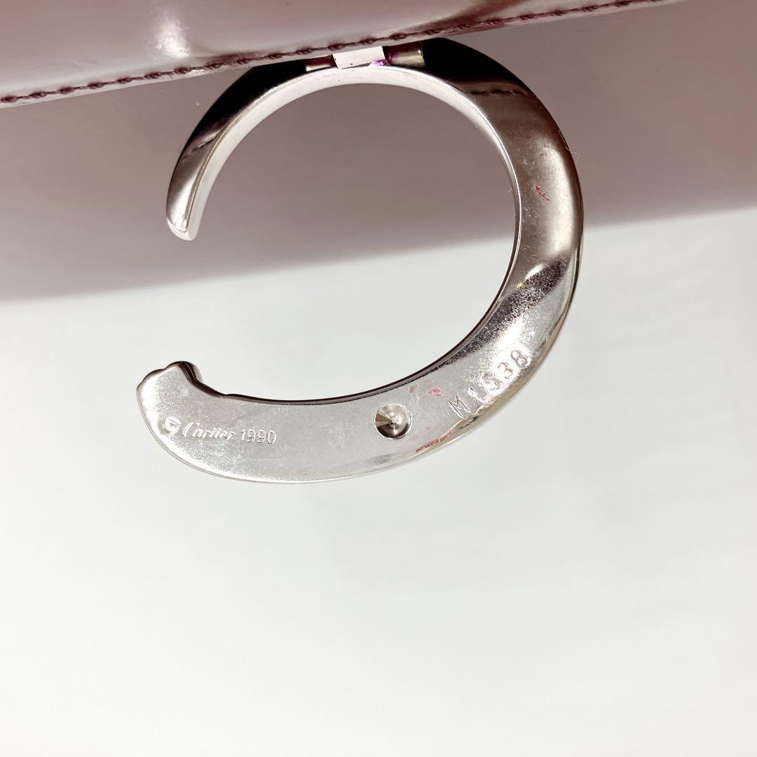 Cartier】ハンドバッグ パンテール レザー ボルドー