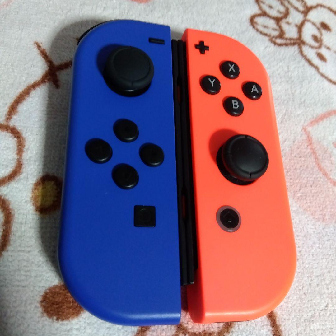 【極美品】完全動作品　ジョイコン　純正　セット　青　ネオンレッド　ブルー