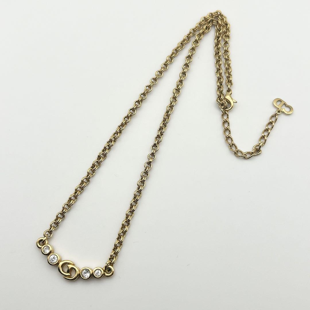 2397 極美品✨　Dior　ネックレス　CD ロゴ　希少　刻印