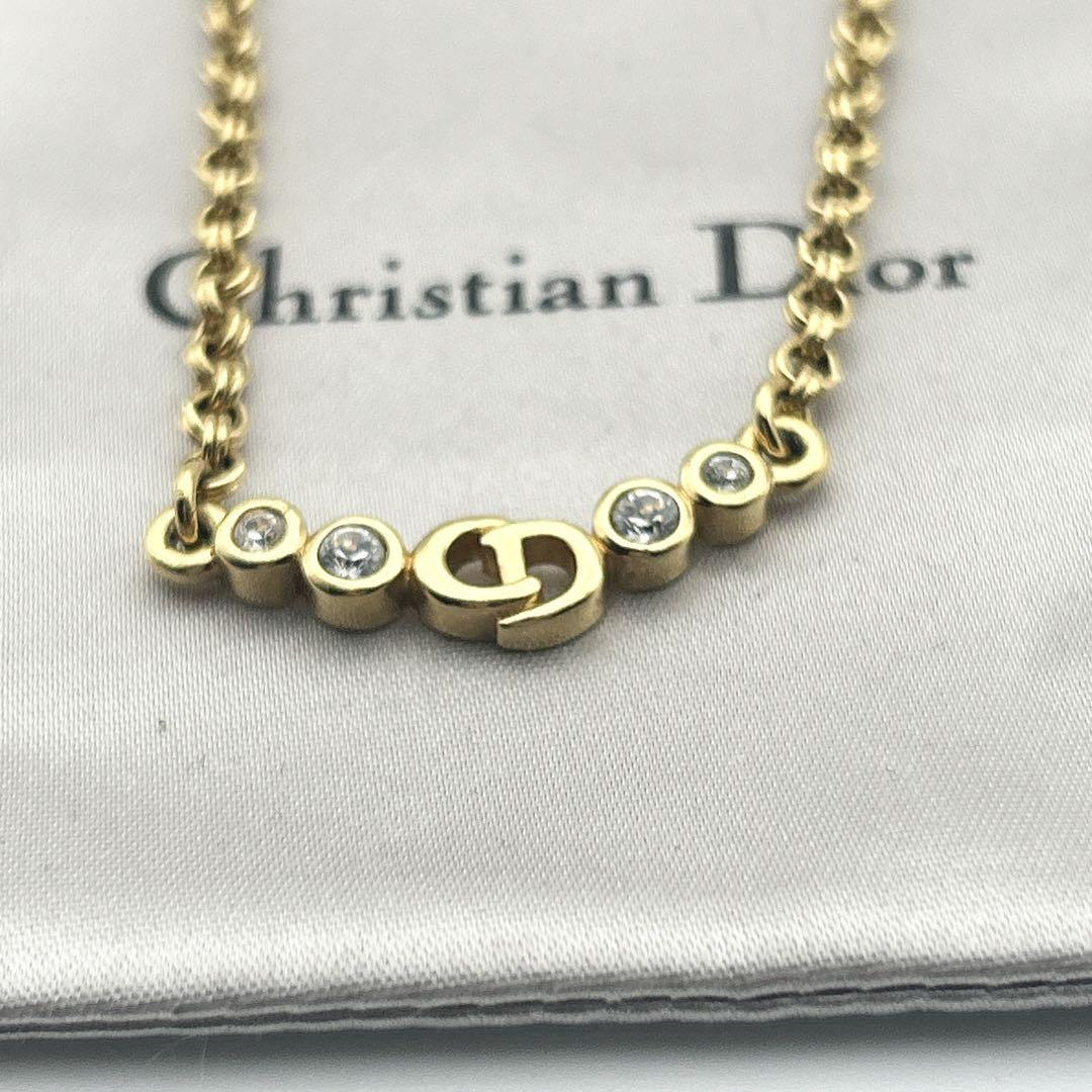 2397 極美品✨　Dior　ネックレス　CD ロゴ　希少　刻印