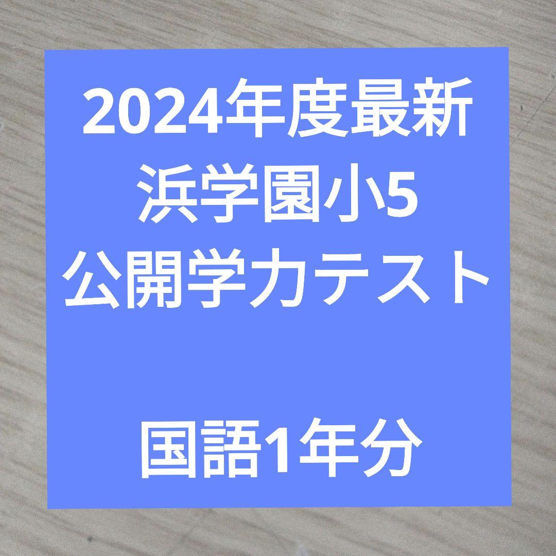 2024年度最新 浜学園小5 公開学力テスト 国語1年分 - メルカリ