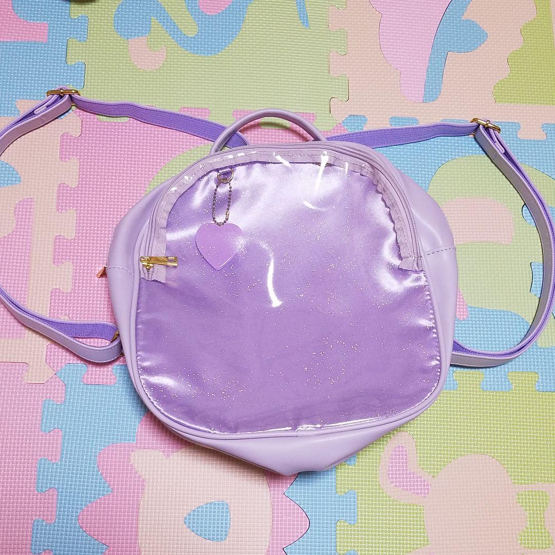ウィンドウ ラメ リュック パープル 美品