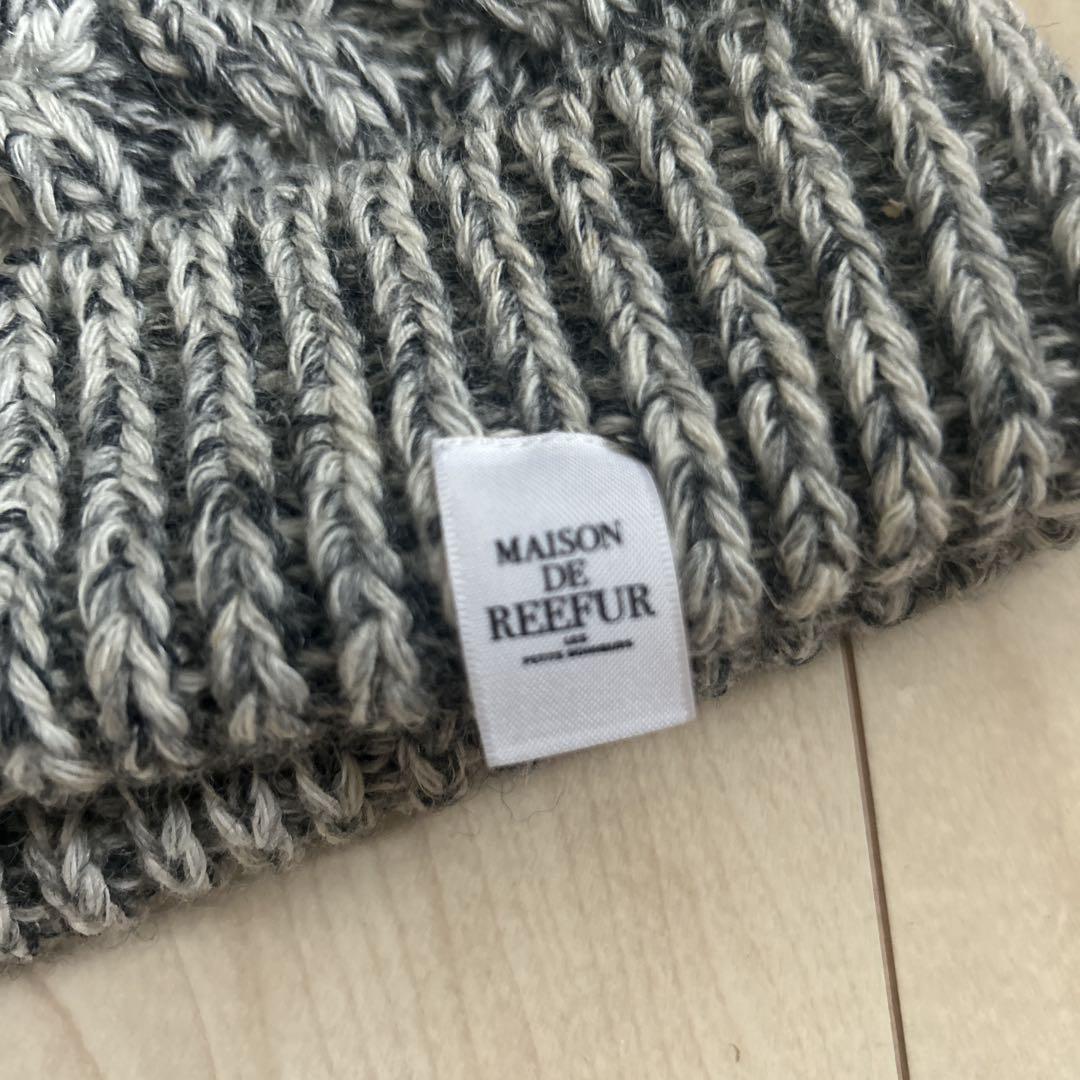 MAISON DE REEFUR ケーブル編みニットビーニー - メルカリ