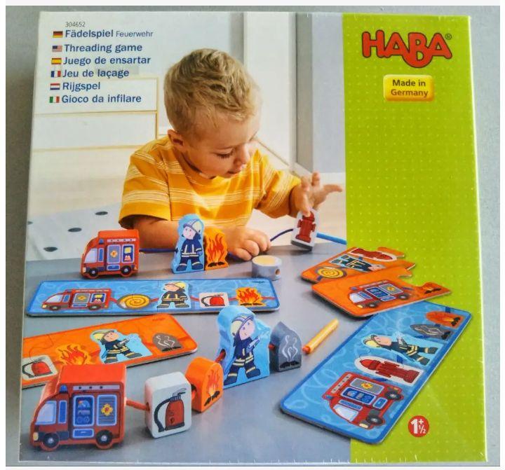 Fire Brigade Threading game HABA 【未開封】知育玩具