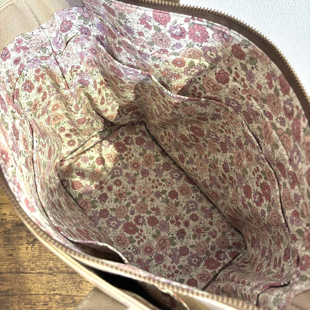 【ミーコ&ターボ】あおりポケット付きトートバッグL 倉敷8号帆布　底板