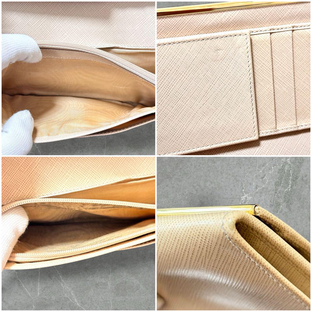 美品✨SalvatoreFerragamo 長財布 ガンチーニ レザー ベージュ
