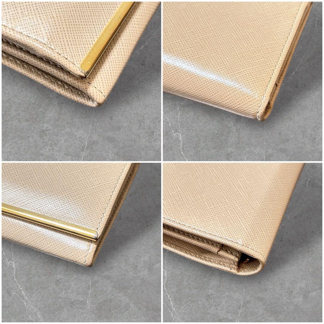 美品✨SalvatoreFerragamo 長財布 ガンチーニ レザー ベージュ