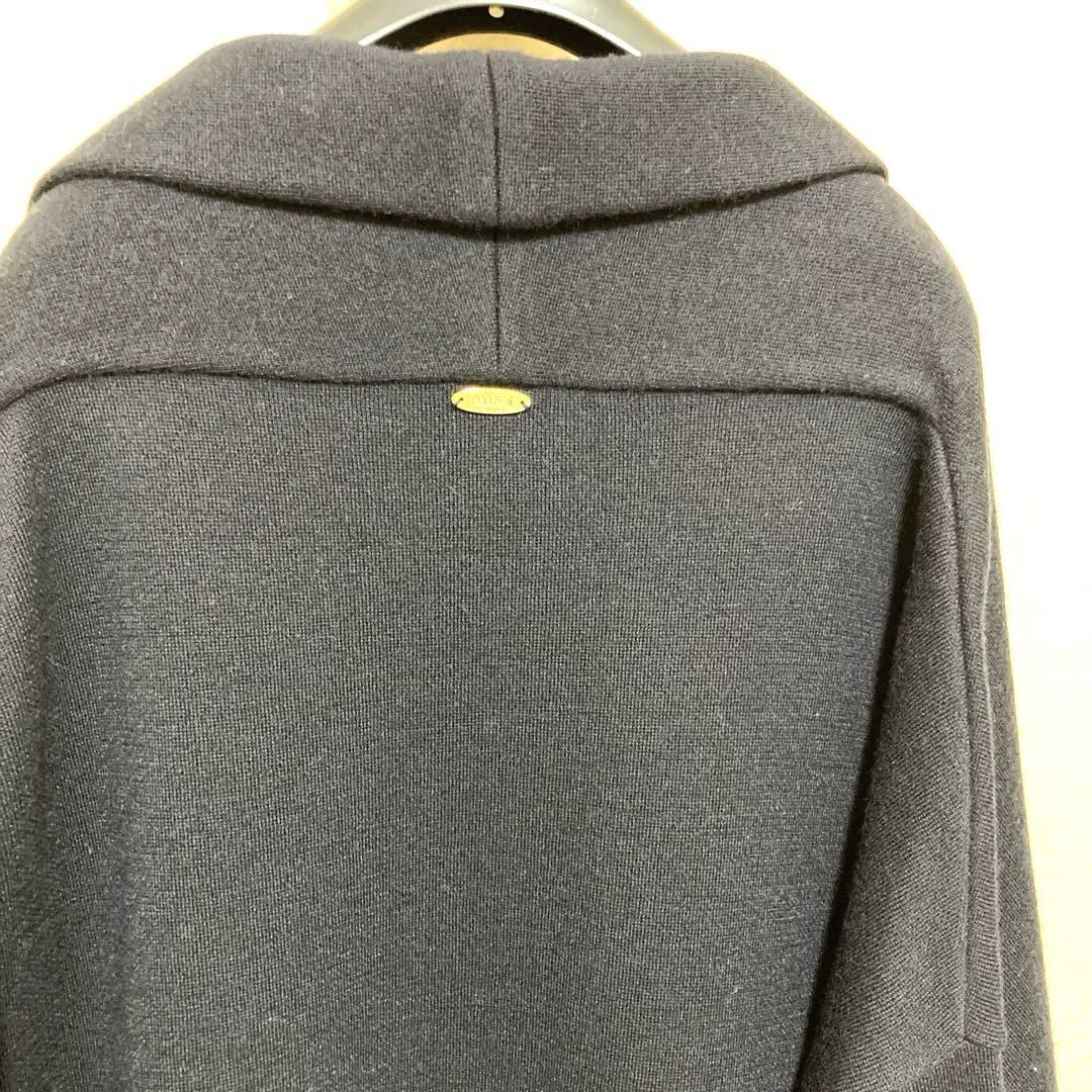 MUSE Deuxieme Classe スムースニットガウンコート 濃紺 美品