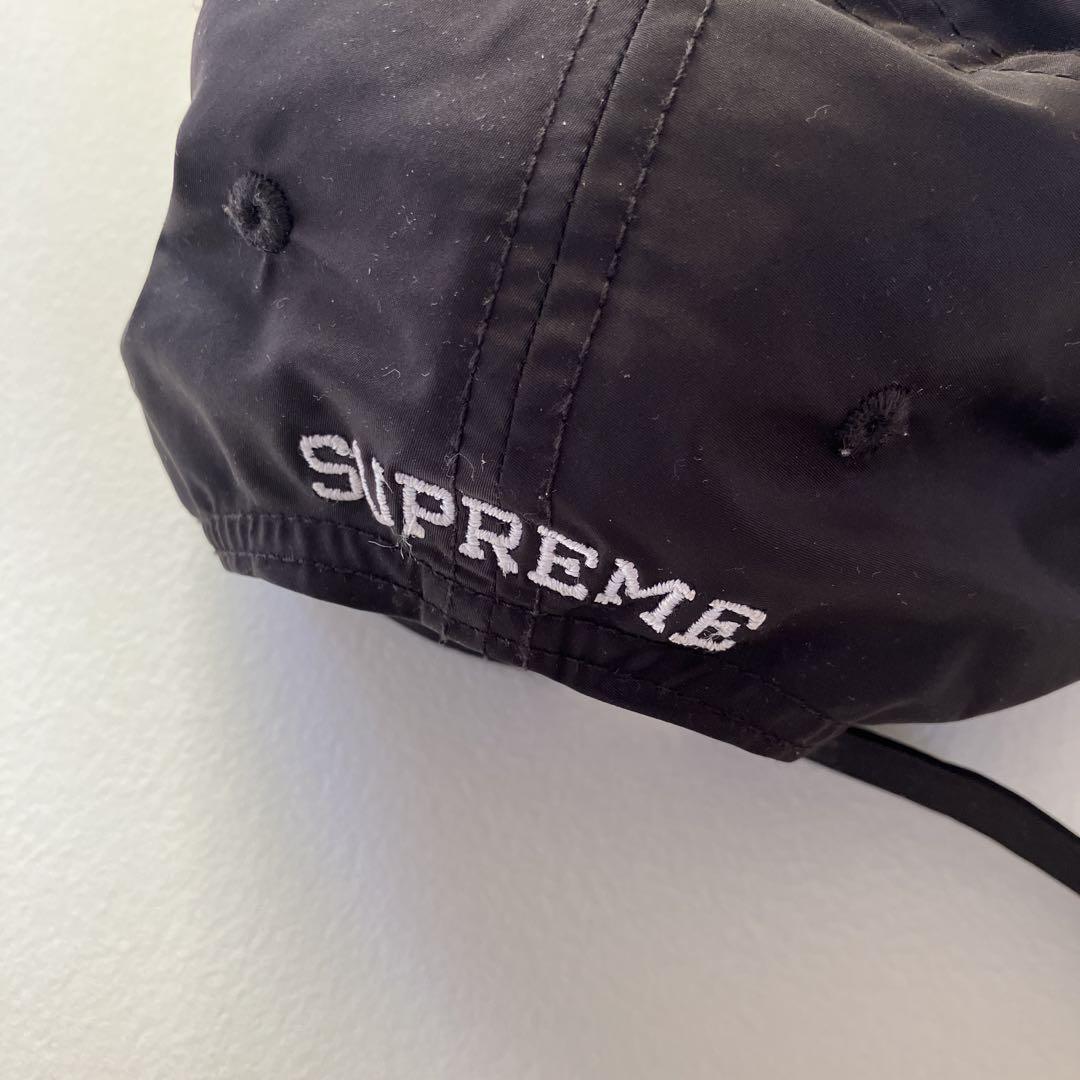 supreme ナイロン6パネルキャップ　ブラック