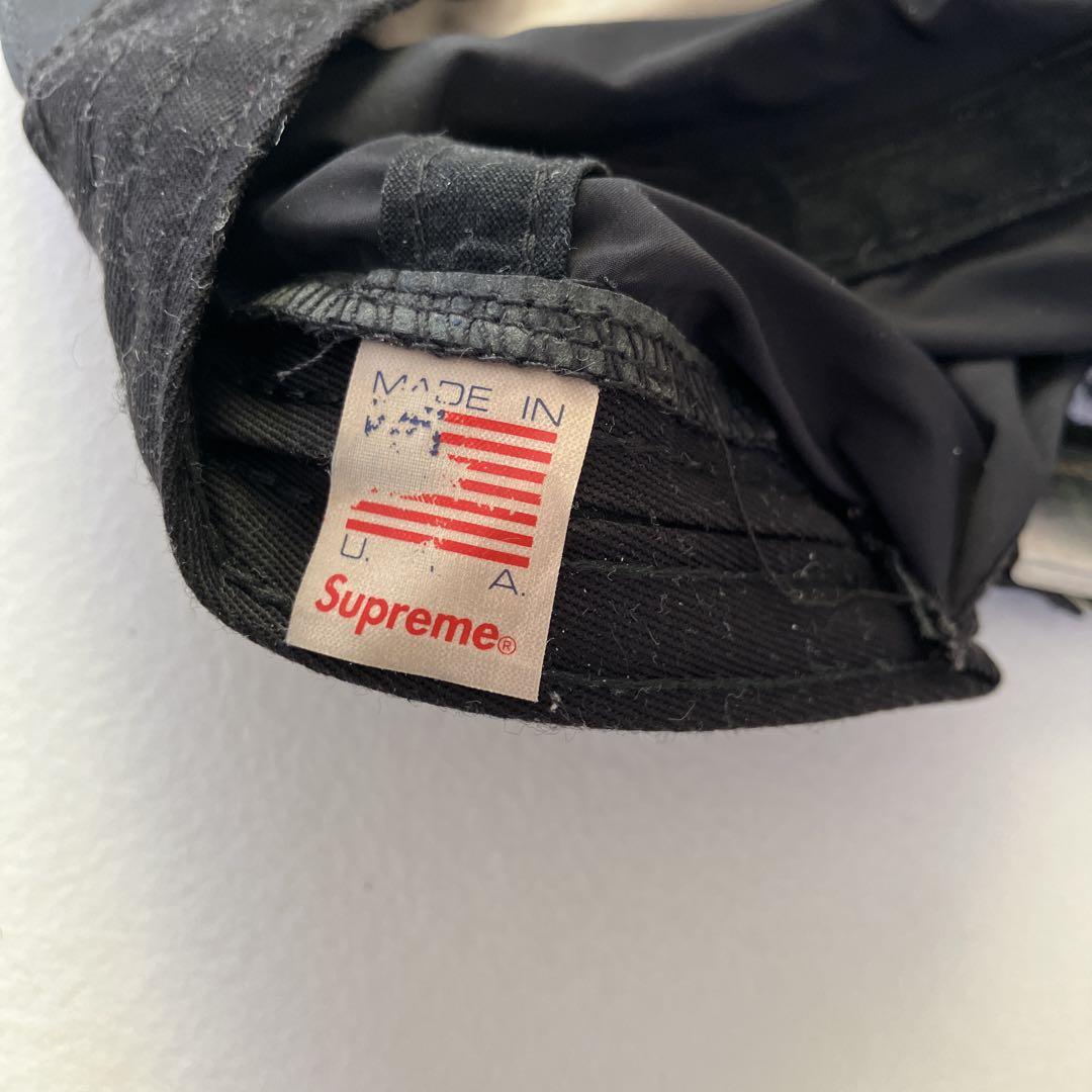 supreme ナイロン6パネルキャップ　ブラック