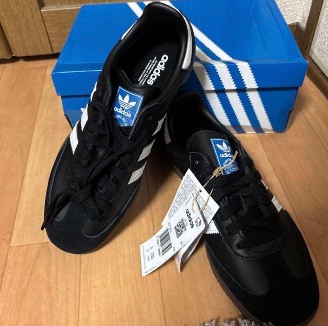 【値下げ可】adidas samba ブラック 23.5cm 新品