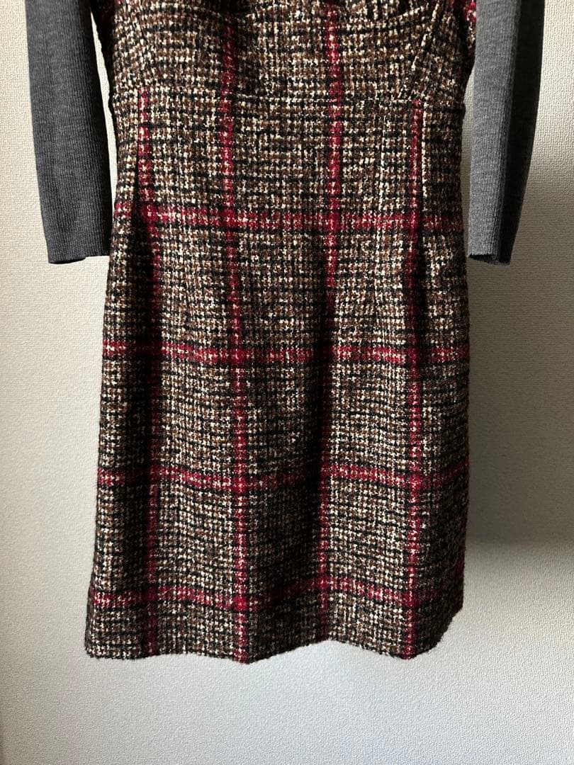 ドルチェ&ガッバーナ ツイードワンピース D&G ワンピース チェック柄