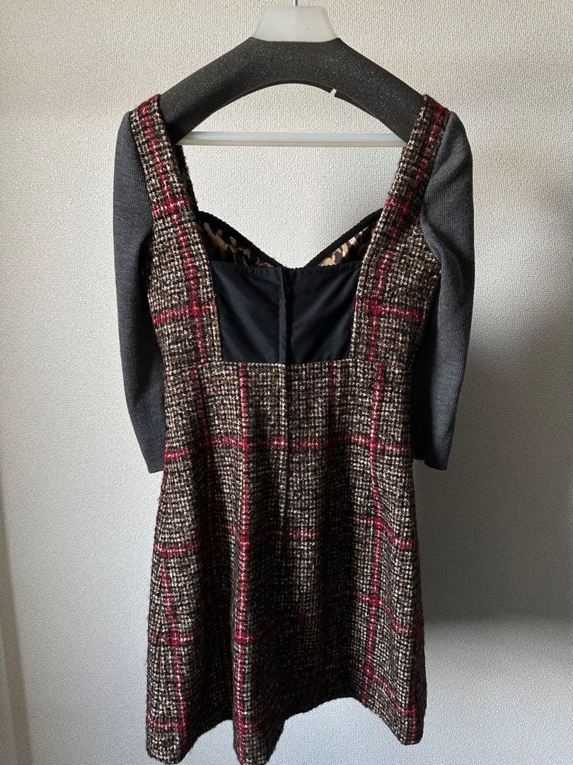 ドルチェ&ガッバーナ ツイードワンピース D&G ワンピース チェック柄