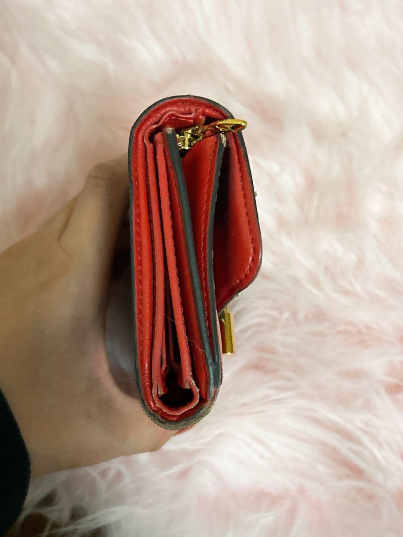 Louis Vuitton 名刺入れ モノグラム/レッド