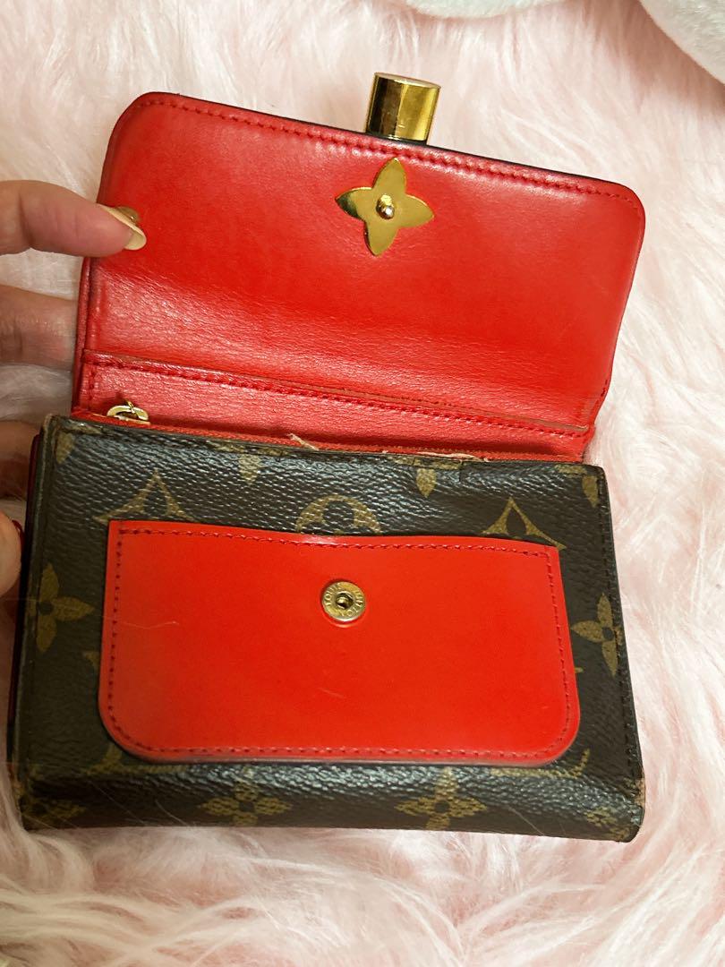 Louis Vuitton 名刺入れ モノグラム/レッド