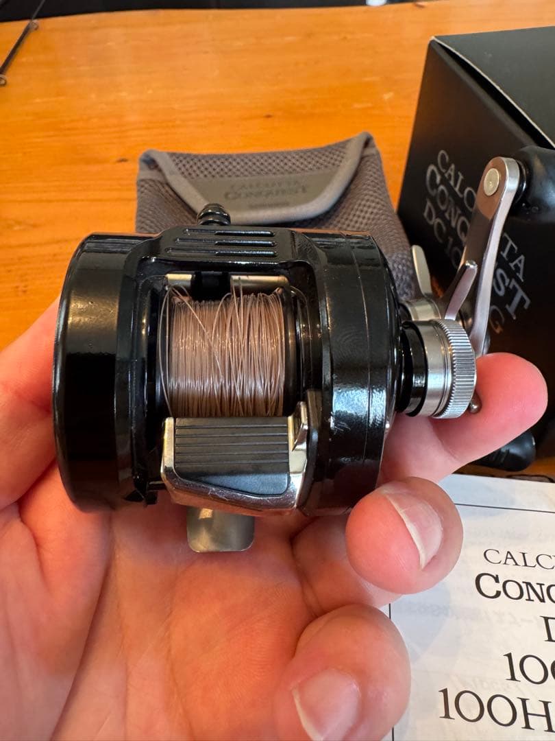 20 カルカッタコンクエストDC 100Hg ブラック塗装 カスタム品 20 カルカッタコンクエストDC 100Hg ブラック塗装 カスタム品