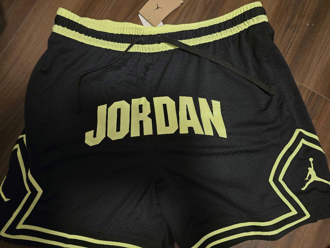Jordan バスケットボールパンツ 黒/黄緑